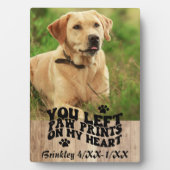 Plaque Photo Souvenir de photo de deuil d'animal de compagnie e (Devant)