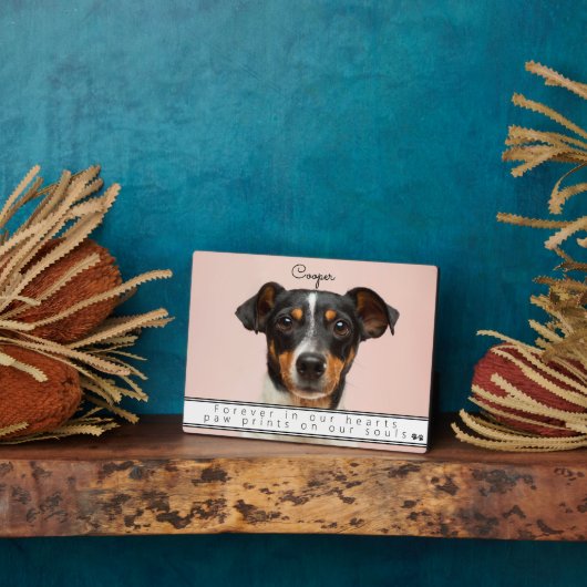 Plaque Photo Souvenir des animaux de compagnie Garder l'éternit (Côté)