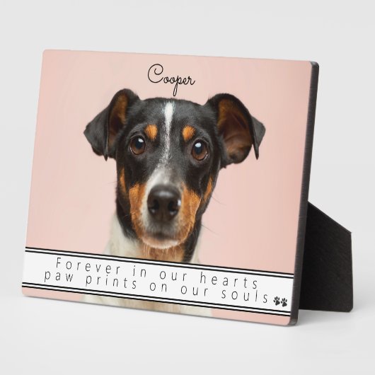 Plaque Photo Souvenir des animaux de compagnie Garder l'éternit (Côté)