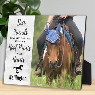 Plaque Photo Souvenir du cheval Personnalisé Animaux de compagn