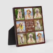 Plaque Photo Souvenir du souvenir de l'animal de compagnie rust (Recto)