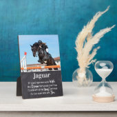 Plaque Photo Souvenir du Souvenir du cheval Photo (Côté)