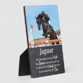 Plaque Photo Souvenir du Souvenir du cheval Photo (Côté)