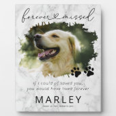 Plaque Photo Souvenir en Marbre Mémorial pour Anim (Devant)