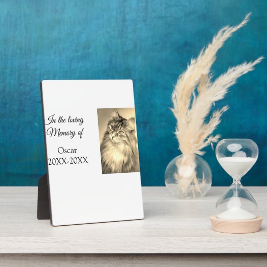 Plaque Photo souvenir funéraire affectueux ajouter le nom de l' (Côté)