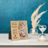 Plaque Photo Souvenir Personnalisé de Perte d'Animal de Compagn (Insitu)