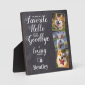 Plaque Photo Souvenir Personnalisé de Perte de Chien Mémorial P (Recto)