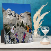 Plaque Photo Souvenir photo personnalisable Mount Rushmore (Côté)