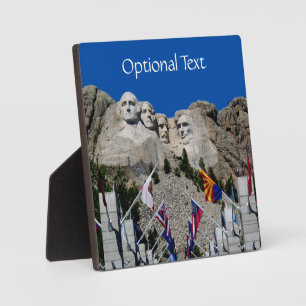 Plaque Photo Souvenir photo personnalisable Mount Rushmore