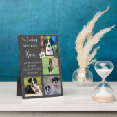 Plaque Photo Souvenir photo personnalisé en mémoire d'un animal (Côté)