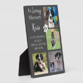 Plaque Photo Souvenir photo personnalisé en mémoire d'un animal (Côté)