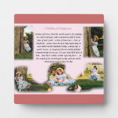 Plaque Photo Souvenirs d'enfance Inspiration (Devant)