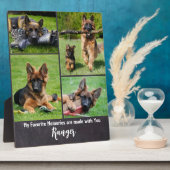 Plaque Photo Souvenirs Préférés - Photo de Chien Souvenir (Côté)