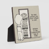 Plaque Photo Soyez cette personne (Recto)