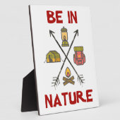 Plaque Photo Soyez dans la nature (Côté)