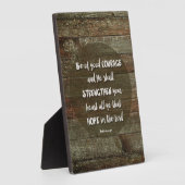 Plaque Photo Soyez de bon courage - Psaume 31:24 (Côté)