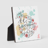 Plaque Photo Soyez génial aujourd'hui (Recto)