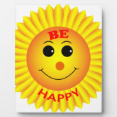 Plaque Photo Soyez heureux (Devant)