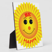 Plaque Photo Soyez heureux (Côté)