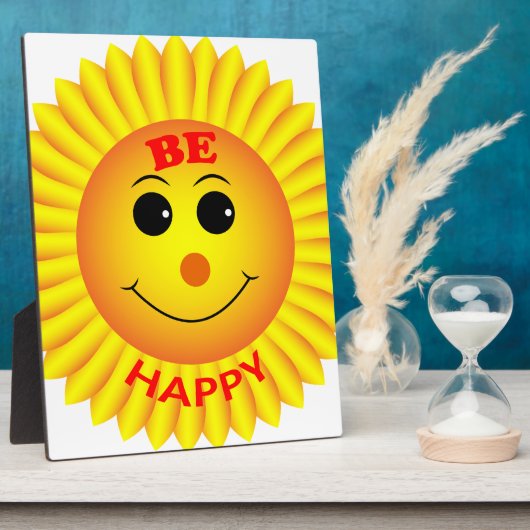 Plaque Photo Soyez heureux (Côté)