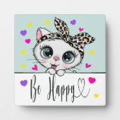 Plaque Photo Soyez heureux (Devant)