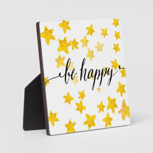 Plaque Photo Soyez heureux 3 (Recto)