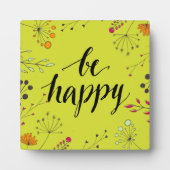 Plaque Photo Soyez heureux 5 (Devant)