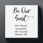 Plaque Photo Soyez notre invité WIFI information Mot de passe M<br><div class="desc">Ce design a été créé par art numérique et peut être personnalisé dans la zone fournie par le changement de la photo et/ou du texte. Vous pouvez également le customiser en choisissant l'option cliquer pour customiser une autre option et supprimer ou modifier la couleur de l'arrière - plan, ajouter du...</div>