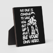 Plaque Photo Soyez votre propre héros - Anime Bodybuilding Gym  (Recto)