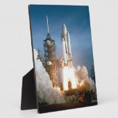 Plaque Photo Space Shuttle Columbia Launching (Côté)