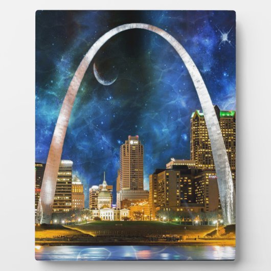 Plaque Photo Spacey St. Louis Skyline (Devant)