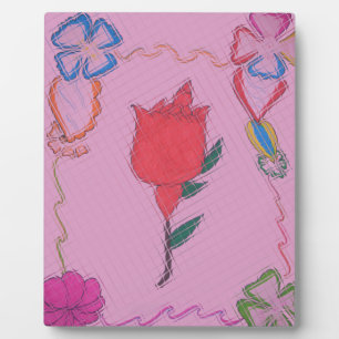 Plaque Photo Special Rose