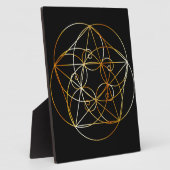 Plaque Photo Spirale de Fibonacci - La géométrie sacrée (Côté)