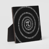 Plaque Photo Spirale pour Pi en style noir (Recto)