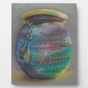 Plaque Photo Spirit Jar - Potter and Clay