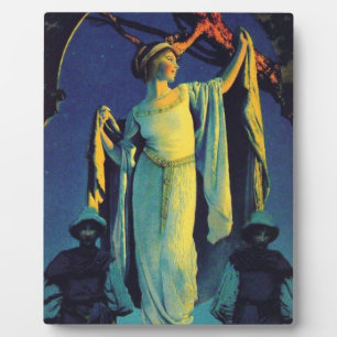 Plaque Photo Spirit Of The Night - Maxfield Parrish