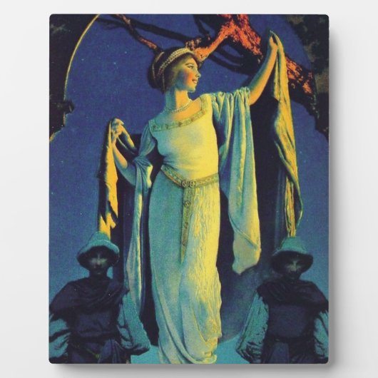 Plaque Photo Spirit Of The Night - Maxfield Parrish (Devant)