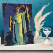 Plaque Photo Spirit Of The Night - Maxfield Parrish (Côté)