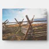Plaque Photo Split Rail Fence at Gettysburg (Devant)