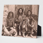 Plaque Photo Spokane Indians, 1861 (photo b/w) (Côté)