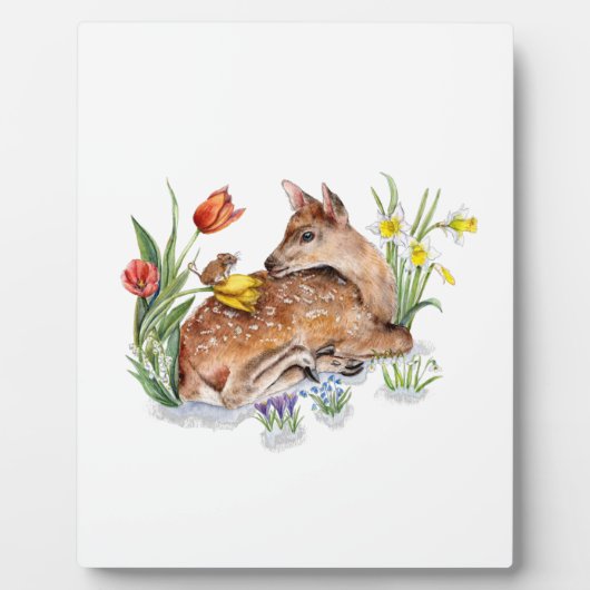 Plaque Photo Spring Deer (Devant)
