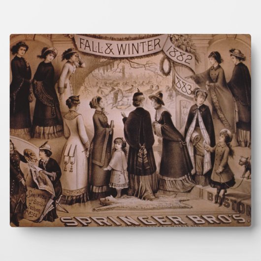 Plaque Photo Springer Brothers, Boston, Fall and Winter Collec (Devant)