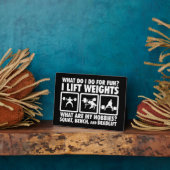 Plaque Photo Squat, Banc, Deadlift - Motivation (Côté)