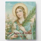 Plaque Photo St. Agnes de Rome (MH 01) 8"x10" (Devant)