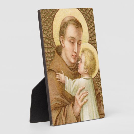 Plaque Photo St. Anthony & le Christ Child (JM 05) 5"x7" (Côté)