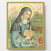 Plaque Photo St. Brigid d'Irlande (M 014) 8"x10" (Devant)