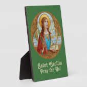 Plaque Photo St. Cecilia de Rome (BK 003) 5"x7" (Côté)