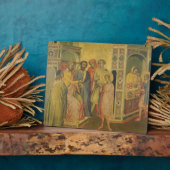 Plaque Photo St. Éligius devant le roi Clothar, c.1365 (huile s (Côté)