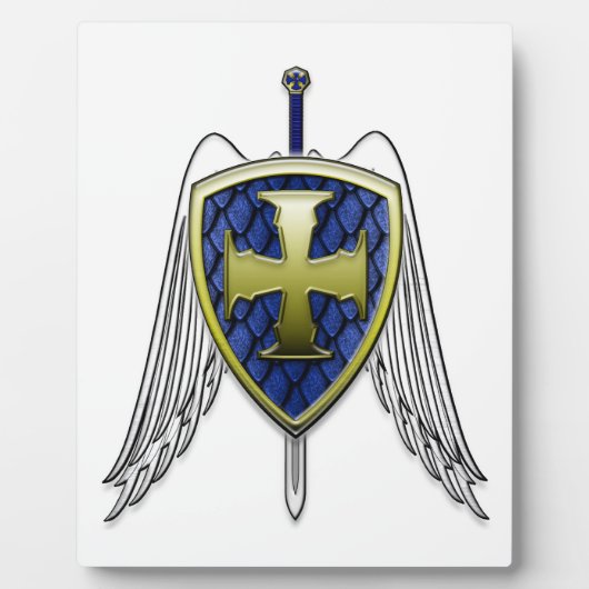 Plaque Photo St Michael - Dragon Scale Shield (Devant)