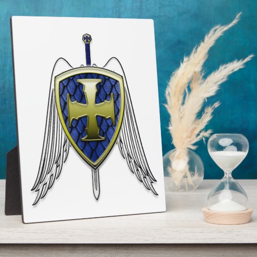 Plaque Photo St Michael - Dragon Scale Shield (Côté)